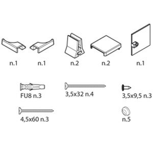 Novellini R01BN2A1-O montageset goud