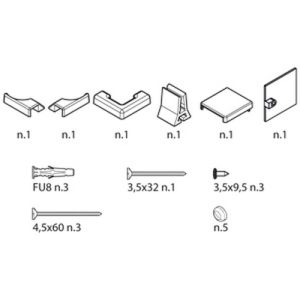 Novellini R01BN2G1-K montageset chroom