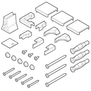 Novellini R01BN2P1-H montageset zwart