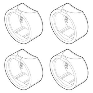 Novellini R04BH2CU1-K set afdekkapjes chroom
