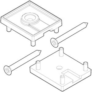 Novellini R04BNFI1-H set eindkapjes zwart