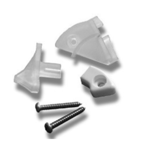 Novellini R04GIC-26 kapje met scharnierbus voor rechter deur wit ral 9010