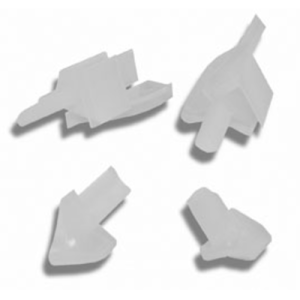 Novellini R04YOBGPR-TR set sluitstukjes voor horizontale afdichtingsstrip