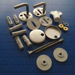 Pressalit UN3P999 (BN3P999) Dania Non Contact-2000-3000-Privilege-Scandinavia-T 2 set vaste scharnieren chroom