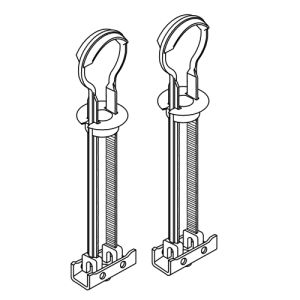 Pressalit A9178 set van 2 stuks scharnieronderdelen