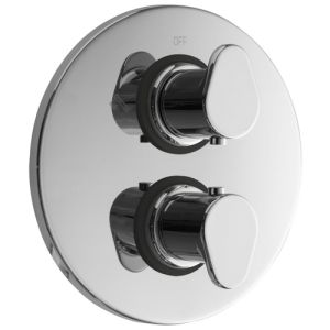 Pure Cinca CN5317B inbouwthermostaat met 2-uitgangen chroom