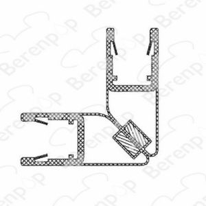 Riho 562020028 magneetstrip 45 graden (2 stuks), 200cm, 8mm