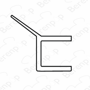San4U Sealday SD033 middendichtingsprofiel 135 graden, 200cm, 8mm *niet meer leverbaar*