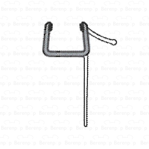 Sealskin Duka 5000-1 GUML345 gebogen lang afdichtprofiel transparant, 8mm