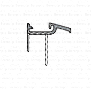 Sealskin Duka 5000-1 GUML347 afdichtprofiel 100cm transparant, 8mm