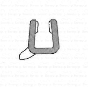 Sealskin Duka 1600 GUMP137 afdichtprofiel 100cm transparant, 3mm
