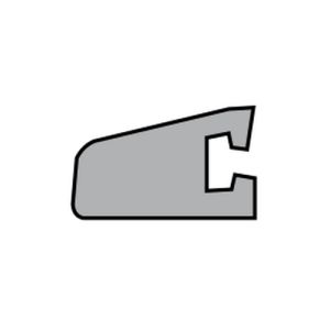 Sealskin Duka 4200-1 Q042-T L afdichtprofiel 100cm transparant - voor deur linkse aanslag