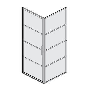 Sealskin Soho SOHO/SW/90/HRZLKSTRP/LF horizontale lekstrip 812mm zwart