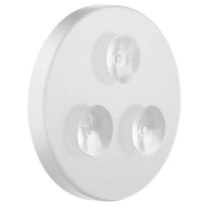 Smedbo Outline Lite FX625 vergrootspiegel met zuignappen en led verlichting 7x wit