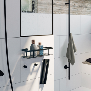 Smedbo Sideline DB3001 draadkorf 25 cm mat zwart