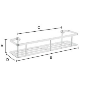 Smedbo Sideline DK3005 draadkorf 40 cm chroom
