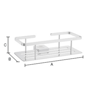 Smedbo Sideline DK3006 draadkorf voor douche glijstang 25 cm chroom