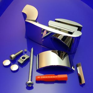 HSK Noblesse E76290 scharnierdeel links, chroom *niet meer leverbaar*