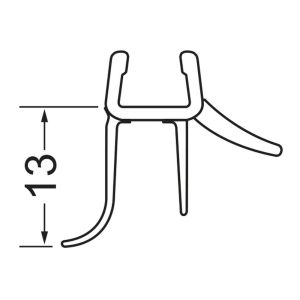 Artweger Pureline PLZ105 afdichtingsstrip horizontaal