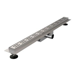 Brauer DR-SSRF70NG douchegoot Small met standaard rooster en flens 5 x 70cm RVS geborsteld