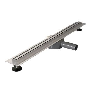 Brauer DR-XS70NG douchegoot XS met flens en draaibare sifon 3 x 70cm RVS geborsteld