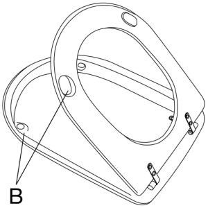 Villeroy en Boch Magnum 92204461 set vaste scharnieren chroom