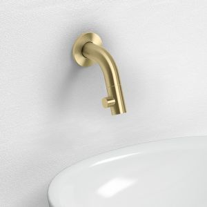 Clou Kaldur CL060500182 fonteinkraan 1/2" wand goud geborsteld PVD