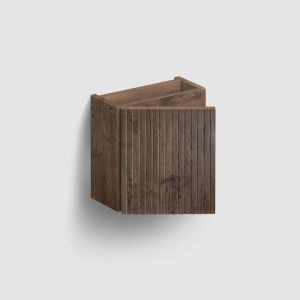 Clou Verti CL07106703664L fonteinonderkast met geribbelde deur, donker eiken, links