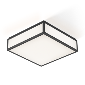 Decor Walther 0219360 BAUHAUS 3 N LED wand- plafondlamp 28x28cm mat zwart