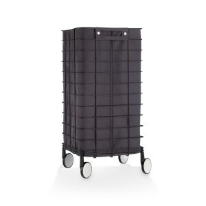 Decor Walther 0613760 WR 1 wasmand roestvrij staal zwart/ mat zwart