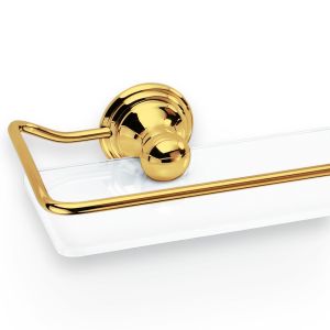 Decor Walther Classic 0512020 CL GKH R planchetdragers goud (2 stuks met reling, zonder glasplaat)