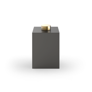 Decor Walther New Century 0615367 DW 76 N afvalbak mat donker metaal en mat goud