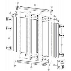Huppe 1002, 054978 set wieltjes en geleiders *niet meer leverbaar*