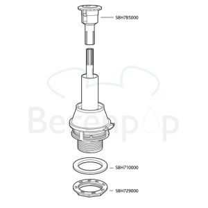 Sphinx S8H706000 uitstroommechanisme 14S (65/215 kort) *niet meer leverbaar*