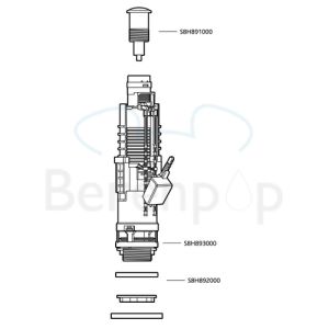 Sphinx S8H825000 uitstroommechanisme DF 3 *niet meer leverbaar*