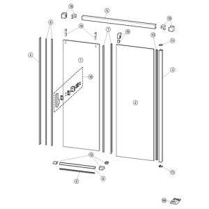 Huppe Vista pure, 066306 afvoerprofiel