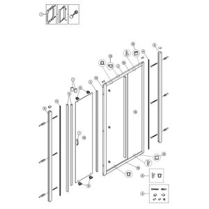 Huppe Alpha 2 - Classics 2 - X1 Flex, 042627 set afdekkapjes, 4 stuks