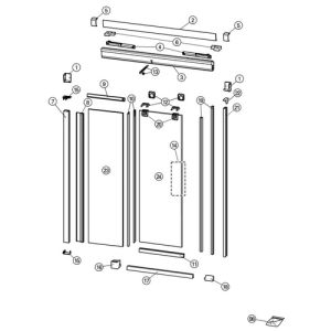 Huppe Design elegance - Aura elegance, 025409 afvoerprofiel