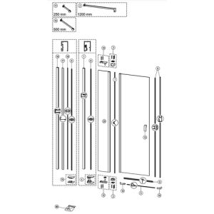Huppe Design pure, 025166 lagerset