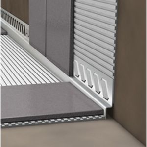 Blanke Aqua Keil Wand 846280B100R afsluitprofiel 1480x10x32mm rechts RVS geborsteld