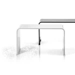 Decor Walther 0508360 DW 80 XL zitbankje acryl hoogglans zwart