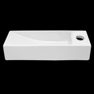 San4U 2501501 One Pack Queen (rechts) fonteinset wit keramiek/ nikkel RVS look