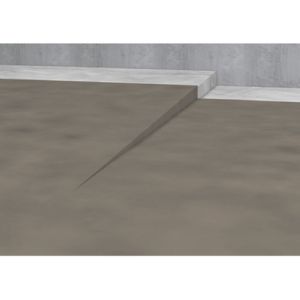 Blanke Aqua Keil 844280B100L afschotprofiel douchevloer 2000x10x40 links RVS geborsteld