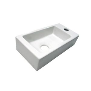 San4U 2502035 One Pack Mini-Block (rechts) fonteinset wit keramiek/ chroom
