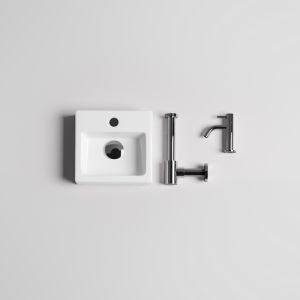Clou InBe IB0303099 InBe set 1, fonteinset wit keramiek/ chroom