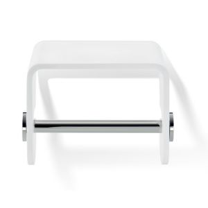 Decor Walther 0974554 Stone TPH4 toiletrolhouder wit/ chroom