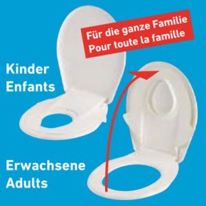 Diaqua 30400098 kinder toiletzitting met deksel edelweiss (OUTLET)