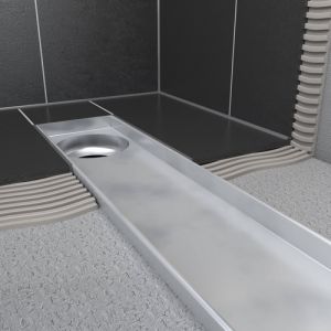 Easy Drain Multi Inbouwdeel EDMIOS800 douchegoot 80cm zijuitloop excentrisch (zonder rooster)