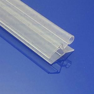 Exa-Lent Universal monsterstukje doucherubber type DS13 - 2cm lengte en geschikt voor glasdikte 8mm - 1 flapje 1 rondje