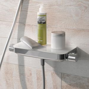 HSK Shower & Co! 1100164 opbouw veiligheidsthermostaat AquaTray met planchet chroom
